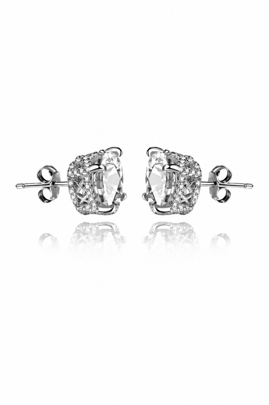 Aurélia S925 Sterling Silver Heart Earrings