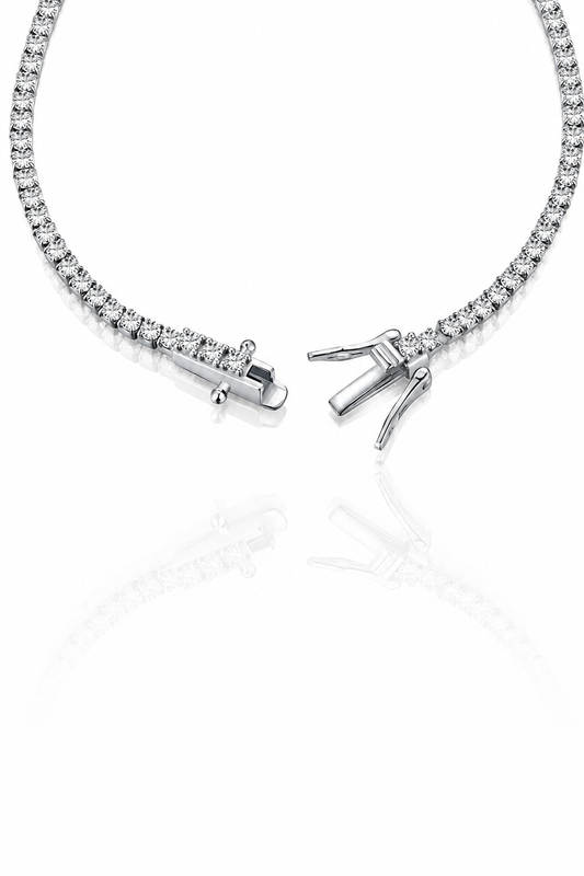 Héra S925 Silver Crushed Ice Tennis Bracelet