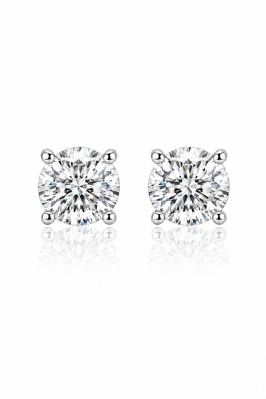 Odéssa S925 Silver Round Earrings
