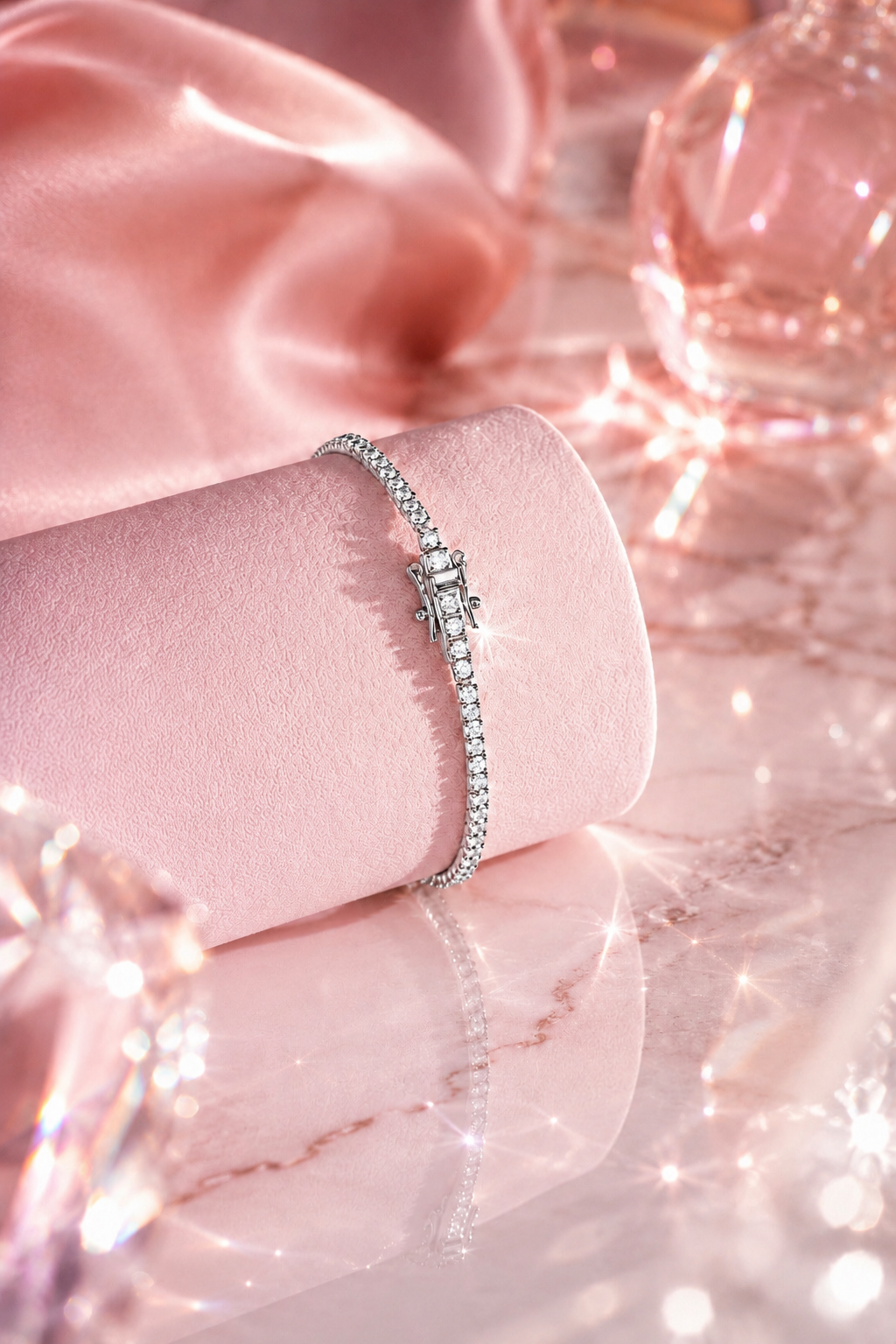 Héra S925 Silver Crushed Ice Tennis Bracelet