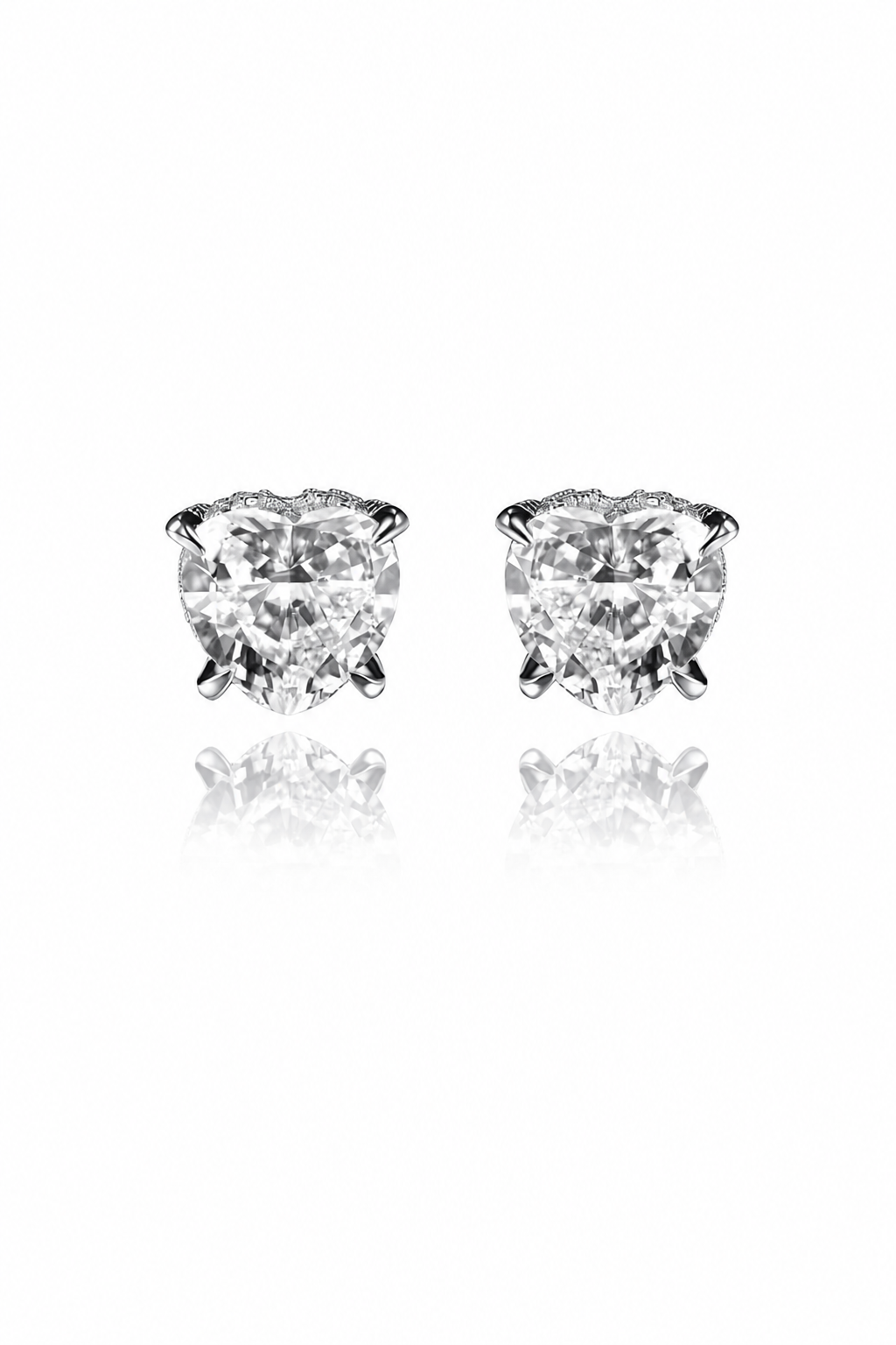 Aurélia S925 Sterling Silver Heart Earrings