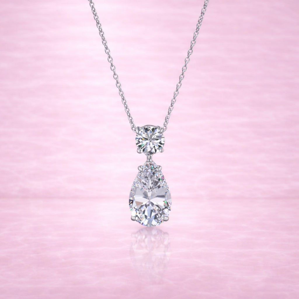Iris Pear Cut Necklace