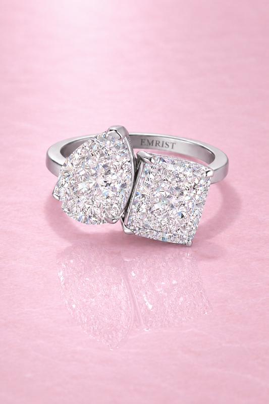 Celestíal Crushed Ice Two Stone Ring