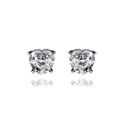 Aurélia 925 Sterling Silver Heart Earrings