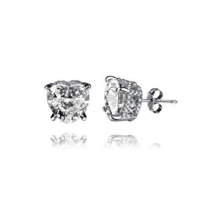 Aurélia 925 Sterling Silver Heart Earrings