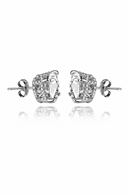 Aurélia S925 Sterling Silver Heart Earrings