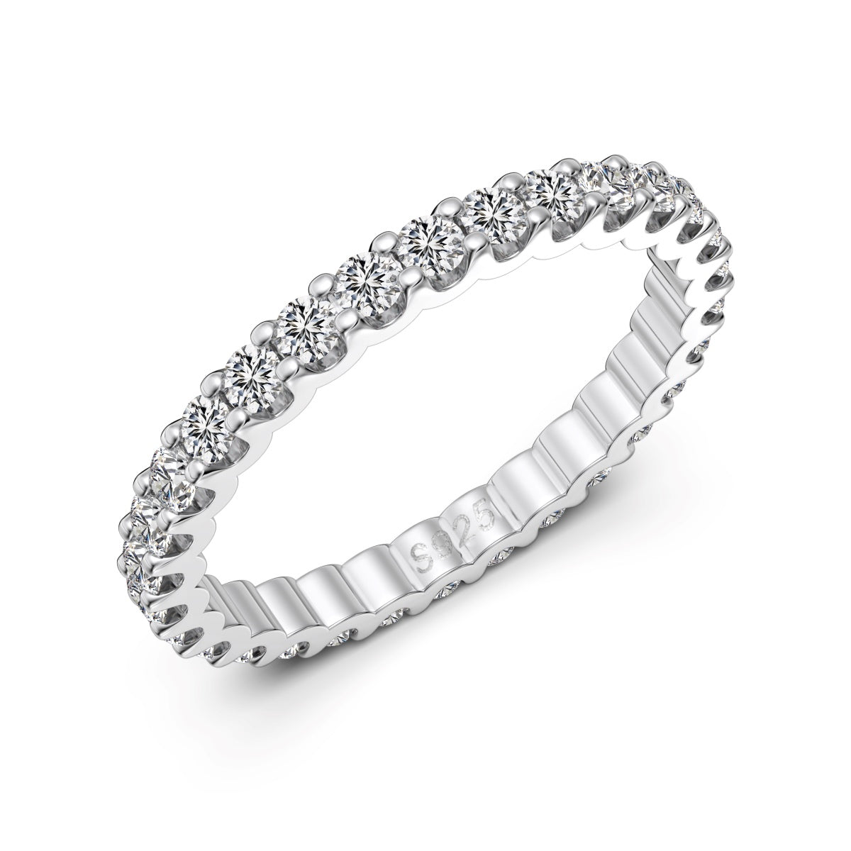 Hèra Crushed Ice Tennis Eternity Ring