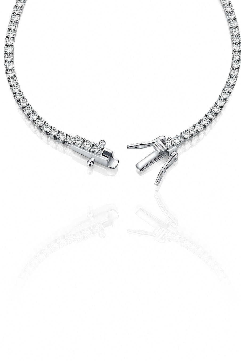 Héra S925 Silver Crushed Ice Tennis Bracelet