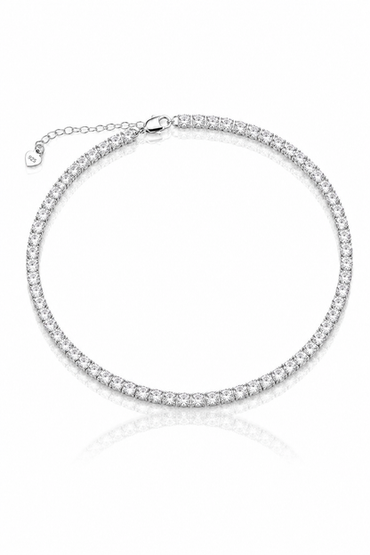 Héra S925 Silver Crushed Ice Tennis Necklace