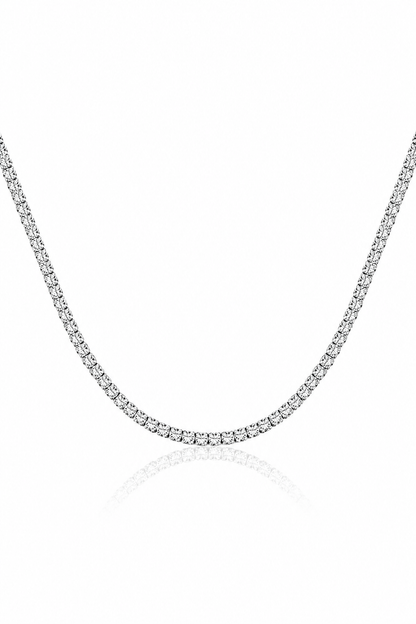 Héra S925 Silver Crushed Ice Tennis Necklace